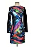 Maia Graphic Black Cocktail Dress Size 4 - photo 1
