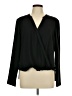 Remade 100% Polyester Black Long Sleeve Blouse Size L - photo 1