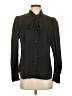 Ann Taylor 100% Polyester Black Long Sleeve Blouse Size 4 - photo 1