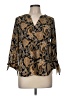 MICHAEL Michael Kors Paisley Gold 3/4 Sleeve Blouse Size M - photo 1