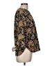 MICHAEL Michael Kors Paisley Gold 3/4 Sleeve Blouse Size M - photo 4