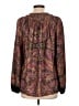 Kobi Halperin 100% Polyester Paisley Brown Long Sleeve Blouse Size L - photo 2