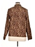 CW Classics 100% Polyester Animal Print Brown Long Sleeve Blouse Size 1X - photo 2