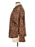 CW Classics 100% Polyester Animal Print Brown Long Sleeve Blouse Size 1X - photo 5