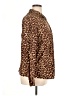 CW Classics 100% Polyester Animal Print Brown Long Sleeve Blouse Size 1X - photo 4