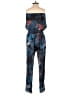Pinko 100% Polyester Tie-dye Blue Jumpsuit Size 4 - photo 2