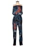 Pinko 100% Polyester Tie-dye Blue Jumpsuit Size 4 - photo 1