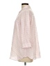 Da-sh Checkered-gingham Pink 3/4 Sleeve Button-Down Shirt Size L - photo 5