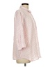 Da-sh Checkered-gingham Pink 3/4 Sleeve Button-Down Shirt Size L - photo 4