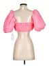 LPA Pink Short Sleeve Blouse Size S - photo 2