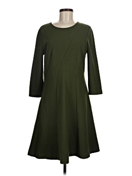navy blue dress for baby girl Ann Taylor LOFT Black Wool Blend A-Line Dress with Twisted Neckline –  SilkRoll main image 1