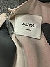 Alysi 100% Silk Print Gray Casual Dress Size 6 - photo 7