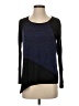 DKNY Jeans Blue Black Long Sleeve Top Size S - photo 1