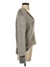 Duffy Metallic Silver Wool Pullover Sweater Size S - photo 4
