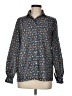 Lady Arrow 100% Polyester Paisley Blue Long Sleeve Blouse Size XXL (estimated) - photo 1
