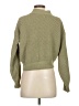Hollister 100% Polyester Solid Green Turtleneck Sweater Size XS - photo 2
