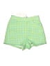 Zara Checkered-gingham Green Shorts Size XS - photo 1