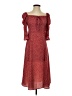 OPT 100% Polyester Floral Red Casual Dress Size XS - photo 1