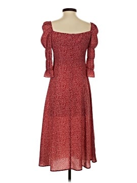 open lace back dress Soft-Jersey Bandeau Cut-Out Maxi Dress in True Red - L