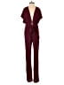 XIX Palms Solid Burgundy Jumpsuit Size 3 - photo 1