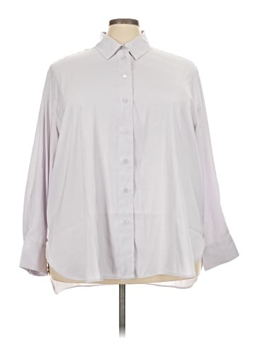 Lane Bryant 3/4 Sleeve Button-Down Shirt (view 1)