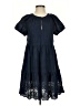 RUBY YAYA Solid Blue Casual Dress Size XS - photo 1