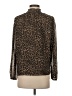 J.Crew Factory Store 100% Polyester Animal Print Brown Long Sleeve Blouse Size S - photo 2