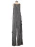 Indah 100% Rayon Stripes Gray Jumpsuit Size S - photo 2
