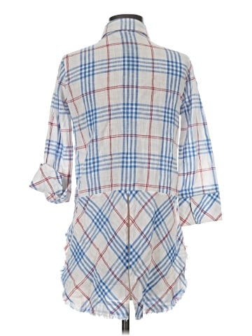 Boho Chic 3/4 Sleeve Button-Down Shirt (view 2)