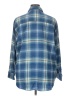 Old Navy 100% Cotton Plaid Blue 3/4 Sleeve Button-Down Shirt Size XL - photo 2