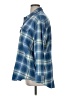 Old Navy 100% Cotton Plaid Blue 3/4 Sleeve Button-Down Shirt Size XL - photo 5