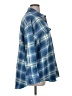 Old Navy 100% Cotton Plaid Blue 3/4 Sleeve Button-Down Shirt Size XL - photo 4