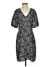 Halogen 100% Polyester Animal Print Black Casual Dress Size S - photo 1