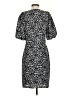 Halogen 100% Polyester Animal Print Black Casual Dress Size S - photo 2