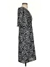 Halogen 100% Polyester Animal Print Black Casual Dress Size S - photo 4