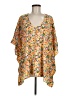 Buddy Love 100% Polyester Yellow 3/4 Sleeve Blouse Size M - photo 1