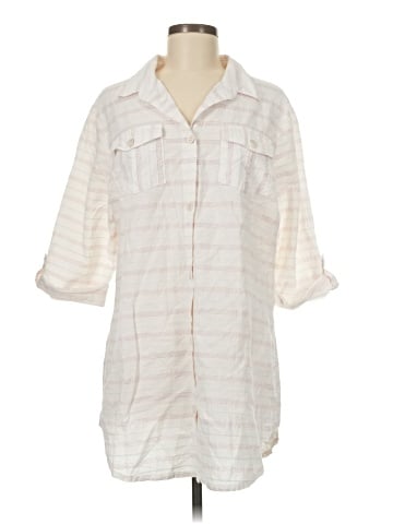 Dotti 3/4 Sleeve Button-Down Shirt (view 1)