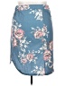 Assorted Brands Floral Blue Denim Skirt Size XXL - photo 1