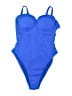 TA3 Solid Blue One Piece Swimsuit Size 2X - photo 1