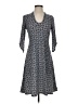 Max Studio Print Gray Casual Dress Size XS - photo 1
