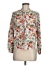 Lucky Brand Floral Ivory Long Sleeve Blouse Size M - photo 1