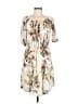MNG 100% Polyester Print Ivory Casual Dress Size M - photo 1