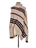 Shein 100% Polyester Stripes Tan Poncho Size 6 - photo 1