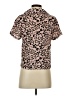 Lulus 100% Polyester Animal Print Brown Short Sleeve Blouse Size XS - photo 2