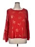 Ruby Rd. Red Long Sleeve Blouse Size XL (petite) - photo 1