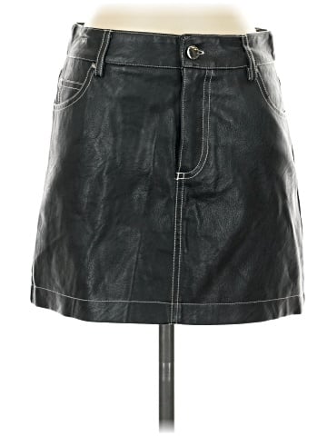 Topshop Faux Leather Skirt (view 1)