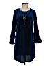 Tacera Blue Casual Dress Size M - photo 1