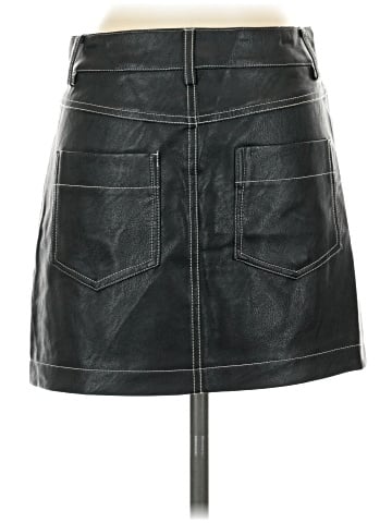 Topshop Faux Leather Skirt (view 2)