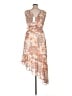 Guess 100% Polyester Paisley Tan Cocktail Dress Size 14 - photo 2
