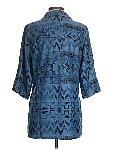 Soft Surroundings 3/4 Sleeve Button-Down Shirt (view 2)